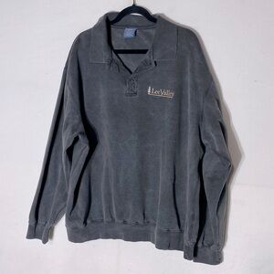 Vintage Ash City Vintage Faded Black Lee Tools Pullover Sweatshirt XXL